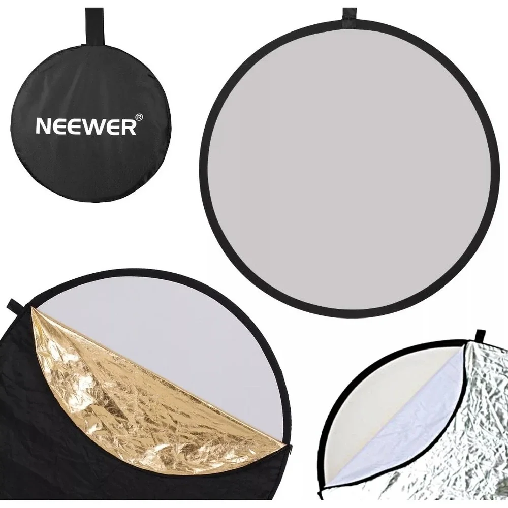 Neewer 32-Inch 80CM Portable 5 in 1 Collapsible Round Multi Disc Light Reflector